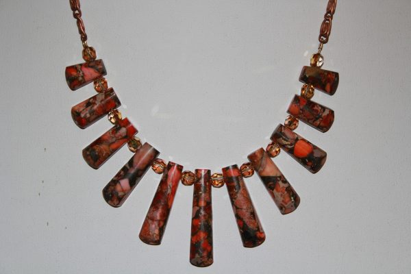 22" Necklace, Dakota Stones, 11-Piece Ladder with copper-plated chain - Image 7